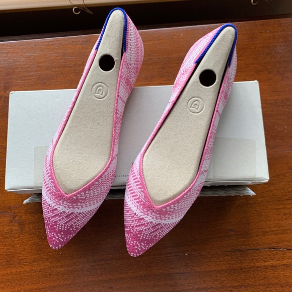 Rothy's Shoes - Rothy’s The Point in Pink Plaid Size 8 NWB